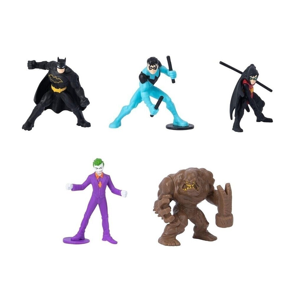 DC Batman, Robin + Nightwing vs. Joker & Clayface 2.5" Figurines (2021) - NEW!!! - Picture 3 of 3